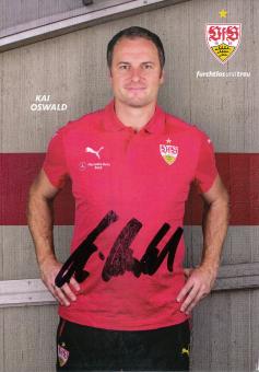 Kai Oswald  2015/2016 VFB Stuttgart Fußball Autogrammkarte original signiert 