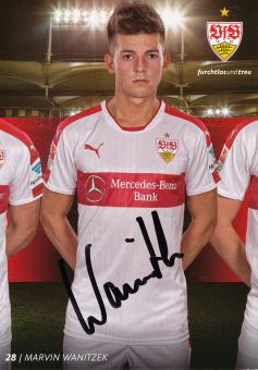 Marvin Wanitzek  2015/2016 VFB Stuttgart Fußball Autogrammkarte original signiert 