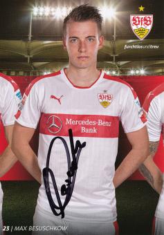 Max Besuschkow  2015/2016 VFB Stuttgart Fußball Autogrammkarte original signiert 