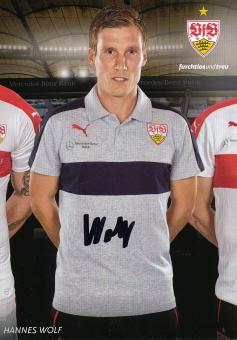 Hannes Wolf  2015/2016 VFB Stuttgart Fußball Autogrammkarte original signiert 