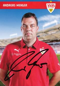 Andreas Menger  2013/2014 VFB Stuttgart Fußball Autogrammkarte original signiert 