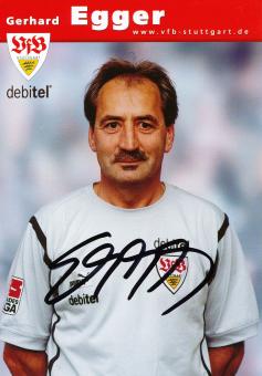 Gerhard Egger  2002/2003 VFB Stuttgart Fußball Autogrammkarte original signiert 
