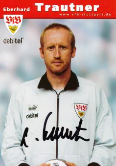 Eberhard Trautner  2002/2003 VFB Stuttgart Fußball Autogrammkarte original signiert 
