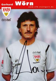 Gerhard Wörn  2002/2003 VFB Stuttgart Fußball Autogrammkarte original signiert 