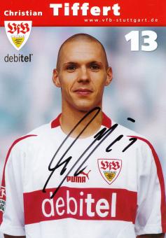 Christian Tiffert  2002/2003 VFB Stuttgart Fußball Autogrammkarte original signiert 