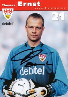 Thomas Ernst  2002/2003 VFB Stuttgart Fußball Autogrammkarte original signiert 