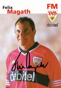 Felix Magath  2001/2002 VFB Stuttgart Fußball Autogrammkarte original signiert 