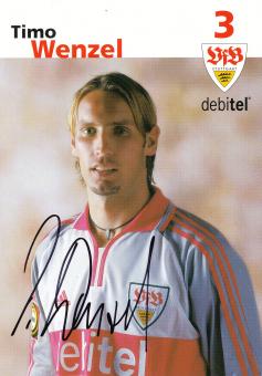 Timo Wenzel  2001/2002 VFB Stuttgart Fußball Autogrammkarte original signiert 