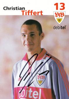 Christian Tiffert  2001/2002 VFB Stuttgart Fußball Autogrammkarte original signiert 