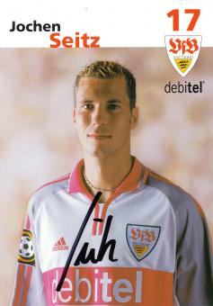 Jochen Seitz  2001/2002 VFB Stuttgart Fußball Autogrammkarte original signiert 