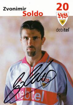 Zvonimir Soldo  2001/2002 VFB Stuttgart Fußball Autogrammkarte original signiert 