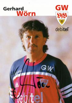 Gerhard Wörn  2001/2002 VFB Stuttgart Fußball Autogrammkarte original signiert 