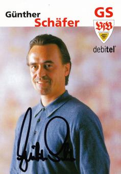 Günther Schäfer  2001/2002 VFB Stuttgart Fußball Autogrammkarte original signiert 
