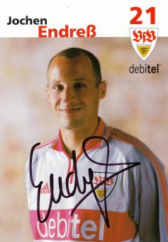 Jochen Endreß  2001/2002 VFB Stuttgart Fußball Autogrammkarte original signiert 