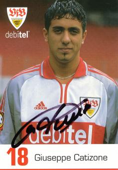 Giuseppe Catizone  2000/2001 VFB Stuttgart Fußball Autogrammkarte original signiert 