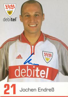 Jochen Endreß  2000/2001 VFB Stuttgart Fußball Autogrammkarte original signiert 