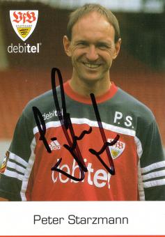 Peter Starzmann  2000/2001 VFB Stuttgart Fußball Autogrammkarte original signiert 