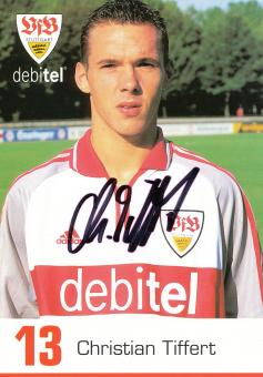 Christian Tiffert  2000/2001 VFB Stuttgart Fußball Autogrammkarte original signiert 