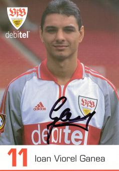 Ioan Viorel Ganea  2000/2001 VFB Stuttgart Fußball Autogrammkarte original signiert 