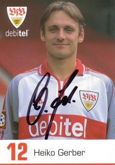 Heiko Gerber  2000/2001 VFB Stuttgart Fußball Autogrammkarte original signiert 