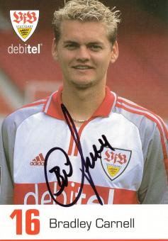 Bradley Carnell  2000/2001 VFB Stuttgart Fußball Autogrammkarte original signiert 