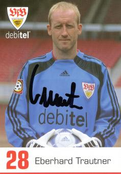 Eberhardt Trautner  2000/2001 VFB Stuttgart Fußball Autogrammkarte original signiert 