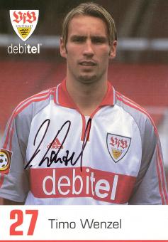 Timo Wenzel  2000/2001 VFB Stuttgart Fußball Autogrammkarte original signiert 