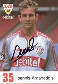 Ioannis Amanatidis  2000/2001 VFB Stuttgart Fußball Autogrammkarte original signiert 