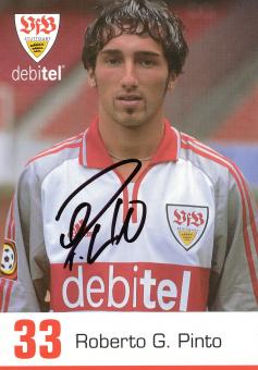 Roberto Pinto  2000/2001 VFB Stuttgart Fußball Autogrammkarte original signiert 