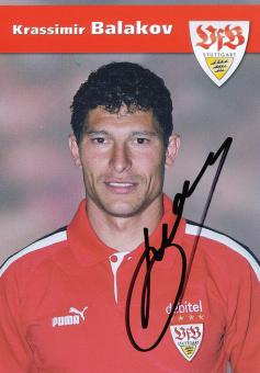 Krassimir Balakov  2003/2004 VFB Stuttgart Fußball Autogrammkarte original signiert 