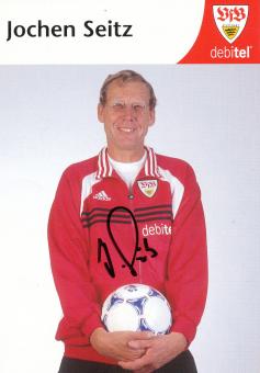 Jochen Seitz   1999/2000 VFB Stuttgart Fußball Autogrammkarte original signiert 