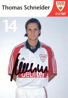 Thomas Schneider  1999/2000 VFB Stuttgart Fußball Autogrammkarte orig 