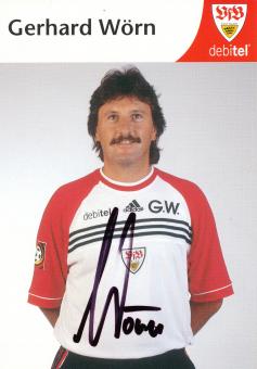 Gerhard Wörn  1999/2000 VFB Stuttgart Fußball Autogrammkarte orig 