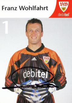 Franz Wohlfahrt  1999/2000 VFB Stuttgart Fußball Autogrammkarte orig 