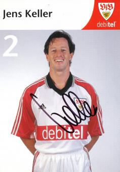 Jens Keller  1999/2000 VFB Stuttgart Fußball Autogrammkarte orig 