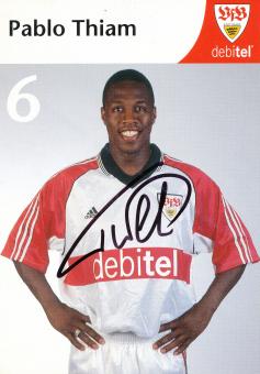 Pablo Thiam  1999/2000 VFB Stuttgart Fußball Autogrammkarte orig 