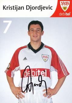 Kristijan Djordjevic  1999/2000 VFB Stuttgart Fußball Autogrammkarte orig 
