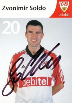 Zvonimir Soldo  1999/2000 VFB Stuttgart Fußball Autogrammkarte orig 