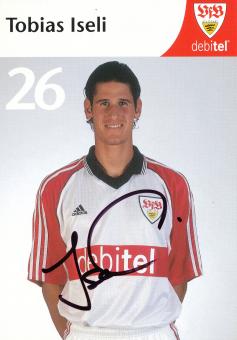 Tobias Iseli  1999/2000 VFB Stuttgart Fußball Autogrammkarte orig 