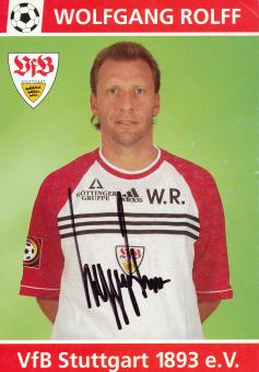 Wolfgang Rolff  1998/1999 VFB Stuttgart Fußball Autogrammkarte orig 