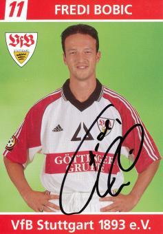 Fredi Bobic  1998/1999 VFB Stuttgart Fußball Autogrammkarte orig 