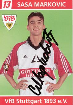 Sasa Markovic  1998/1999 VFB Stuttgart Fußball Autogrammkarte orig 
