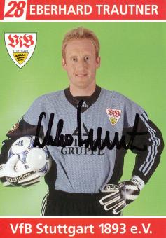 Eberhard Trautner  1998/1999 VFB Stuttgart Fußball Autogrammkarte orig 
