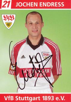 Jochen Endress  1998/1999 VFB Stuttgart Fußball Autogrammkarte orig 