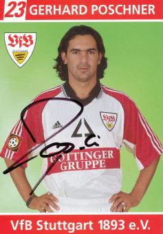 Gerhard Poschner  1998/1999 VFB Stuttgart Fußball Autogrammkarte orig 