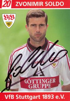 Zvonimir Soldo  1998/1999 VFB Stuttgart Fußball Autogrammkarte orig 