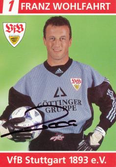 Franz Wohlfarth  1998/1999 VFB Stuttgart Fußball Autogrammkarte orig 
