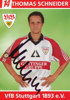 Thomas Schneider  1998/1999 VFB Stuttgart Fußball Autogrammkarte orig 