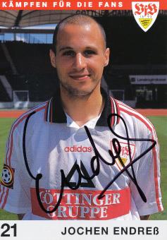 Jochen Endreß  1997/1998 VFB Stuttgart Fußball Autogrammkarte orig 