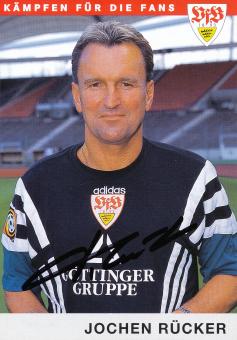 Jochen Rücker  1997/1998 VFB Stuttgart Fußball Autogrammkarte orig 